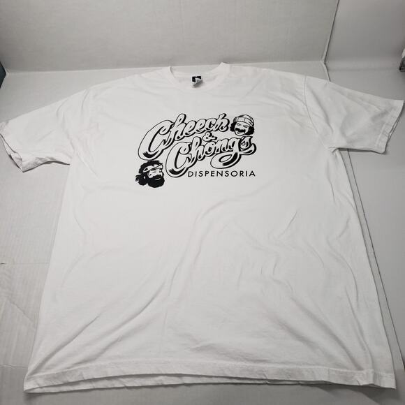 Cheech and Chong Dispensoria T-Shirt Mens 2XL White Logo Short Sleeve Crew Neck - Picture 12 of 14